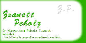 zsanett peholz business card